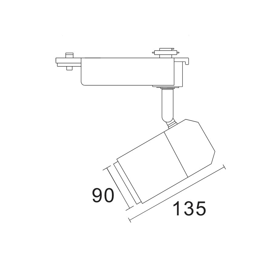 CLIXMO 25W LED Track Light White