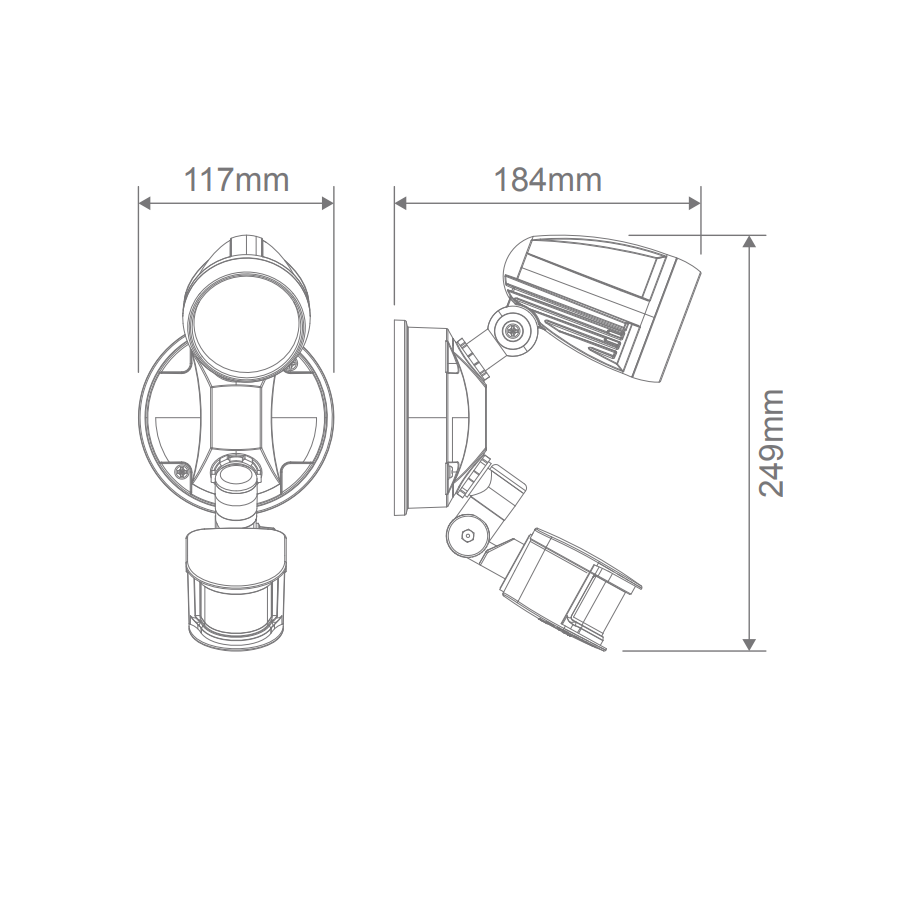 PHL 15W LED Single Sensor Spotlight CCT