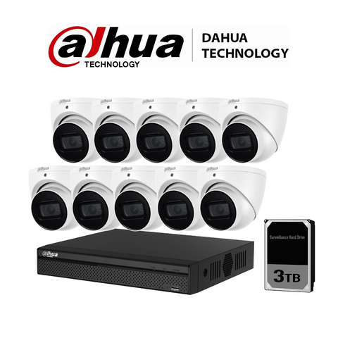 DaHua 16CH 6MP Turret Kit 10 Cameras