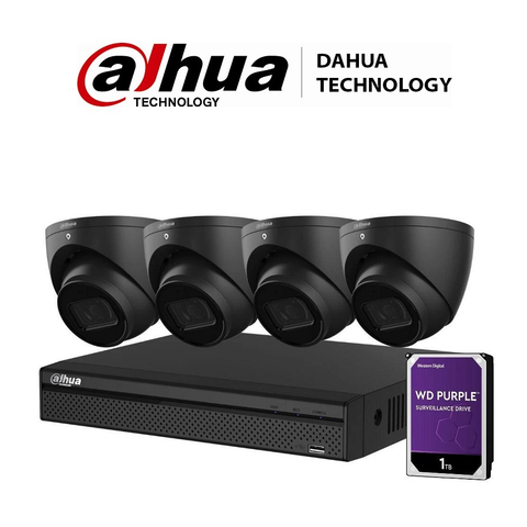 DaHua 4CH 6MP Turret Kit 4 Cameras