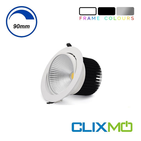 CLIXMO 12W LED  Downlight COB Gimble Dimmable